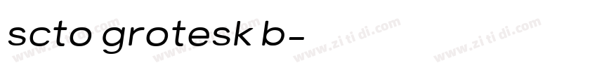 scto grotesk b字体转换